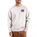 New York Giants Cutter & Buck Gray Throwback Roam Recycled Raglan Pullover Sweatshirt