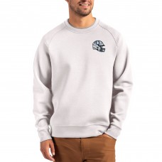 Indianapolis Colts Cutter & Buck Gray Helmet Roam Recycled Raglan Pullover Sweatshirt