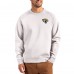 Jacksonville Jaguars Cutter & Buck Gray Primary Logo Roam Recycled Raglan Pullover Sweatshirt