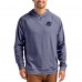 Miami Dolphins Cutter & Buck Heather Navy Adapt Americana Knit Recycled Raglan Pullover Hoodie