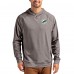 Miami Dolphins Cutter & Buck Heather Gray Adapt Historic Knit Recycled Raglan Pullover Hoodie