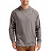 Los Angeles Chargers Cutter & Buck Heather Gray Adapt Knit Recycled Raglan Pullover Hoodie