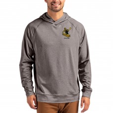 Pittsburgh Steelers Cutter & Buck Heather Gray Adapt Historic Knit Recycled Raglan Pullover Hoodie