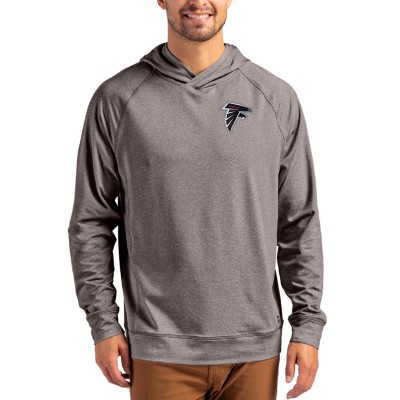 Толстовка Atlanta Falcons Cutter & Buck Heather Gray Adapt Knit Recycled Raglan