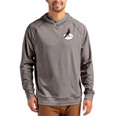 Arizona Cardinals Cutter & Buck Dark Heather Gray Adapt Historic Knit Recycled Raglan Pullover Hoodie