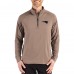 New England Patriots Cutter & Buck Brown Adapt Eco Knit Stretch Recycled Quarter-Zip Pullover