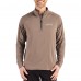 New Orleans Saints Cutter & Buck Brown Adapt Eco Knit Stretch Recycled Quarter-Zip Pullover
