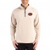 San Francisco 49ers Cutter & Buck Tan Adapt Eco Knit Stretch Recycled Quarter-Zip Pullover