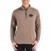 San Francisco 49ers Cutter & Buck Brown Adapt Eco Knit Stretch Recycled Quarter-Zip Pullover