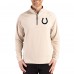 Indianapolis Colts Cutter & Buck Tan Adapt Eco Knit Stretch Recycled Quarter-Zip Pullover