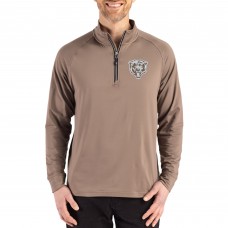 Chicago Bears Cutter & Buck Brown Adapt Eco Knit Stretch Recycled Quarter-Zip Pullover Chicago Bears Cutter & Buck Brown Adapt Eco Knit Stretch Recycled Quarter-Zip Pullover