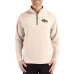 Denver Broncos Cutter & Buck Tan Adapt Eco Knit Stretch Recycled Quarter-Zip Pullover