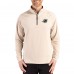 Miami Dolphins Cutter & Buck Tan Adapt Eco Knit Stretch Recycled Quarter-Zip Pullover