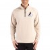 Arizona Cardinals Cutter & Buck Tan Throwback Logo Adapt Eco Knit Stretch Recycled Quarter-Zip Pullover
