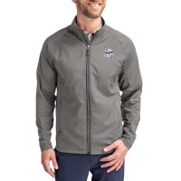 Minnesota Vikings Cutter & Buck Gray Adapt Eco Hybrid Recycled Full-Zip Jacket