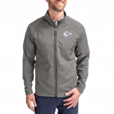 Kansas City Chiefs Cutter & Buck Gray Adapt Eco Hybrid Recycled Full-Zip Jacket