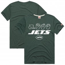 Unisex New York Jets Homage Green NFL ASL Collection by Love Sign Tri-Blend T-Shirt Unisex New York Jets Homage Green NFL ASL Collection by Love Sign Tri-Blend T-Shirt
