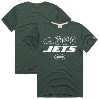 Unisex New York Jets Homage Green NFL ASL Collection by Love Sign Tri-Blend T-Shirt