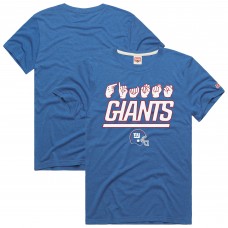 Unisex New York Giants Homage Royal NFL ASL Collection by Love Sign Tri-Blend T-Shirt