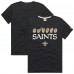 Футболка Unisex New Orleans Saints Homage Black NFL ASL Collection by Love Sign Tri-Blend