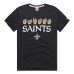 Футболка Unisex New Orleans Saints Homage Black NFL ASL Collection by Love Sign Tri-Blend