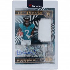 Brian Thomas Jr. Jacksonville Jaguars Autographed 2024 Panini Illusions FOTL First Impressions Material Relic Autograph #108 #18/49 Rookie Card