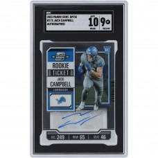 Jack Campbell Detroit Lions Autographed 2023 Panini Contenders Optic Rookie Ticket Autograph #173 SGC Authenticated 9/10 Rookie Card