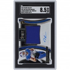 Dalton Kincaid Buffalo Bills Autographed 2023 Panini Select White Prizm Jumbo Rookie Signature Swatch Relic #JRS-DKI #65/75 SGC Authenticated 8.5 Rookie Card