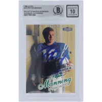 Peyton Manning Indianapolis Colts Autographed 1998 Fleer Ultra #416 Beckett Fanatics Witnessed Authenticated 10 Rookie Card