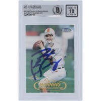 Peyton Manning Indianapolis Colts Autographed 1998 Fleer Tradition #235 Beckett Fanatics Witnessed Authenticated 10 Rookie Card