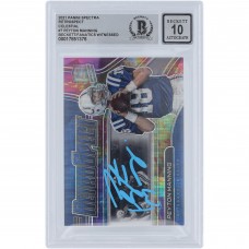 Peyton Manning Indianapolis Colts Autographed 2021 Panini Spectra Retrospect Celestial Light Blue Ink #RS-PM #/99 Beckett Fanatics Witnessed Authenticated 10 Card