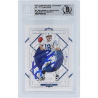 Peyton Manning Indianapolis Colts Autographed 2020 Panini National Treasures #45 #/99 Beckett Fanatics Witnessed Authenticated 10 Card