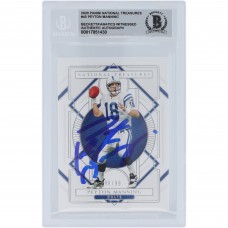 Peyton Manning Indianapolis Colts Autographed 2020 Panini National Treasures #45 #/99 Beckett Fanatics Witnessed Authenticated 10 Card