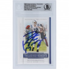 Peyton Manning Indianapolis Colts Autographed 2020 Panini National Treasures Treasured Moments 02/04/07 #TM-PMA #/99 Beckett Fanatics Witnessed Authenticated 10 Card