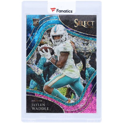 Jaylen Waddle Miami Dolphins 2021 Panini Select Cosmic Prizm #348 Rookie Card