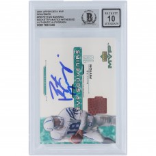Peyton Manning Indianapolis Colts Autographed 2001 Upper Deck MVP Souvenirs GU Relic #PM Beckett Fanatics Witnessed Authenticated 10 Card