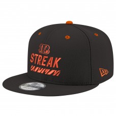 Бейсболка Cincinnati Bengals New Era Black STREAK Season Ticket Member 9FIFTY Snapback