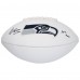 Kenneth Walker III Seattle Seahawks Autographed Fanatics Authentic Franklin White Panel Football with 12th Man Inscription