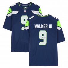 Kenneth Walker III Seattle Seahawks Autographed Fanatics Authentic College Navy Nike Game Jersey
