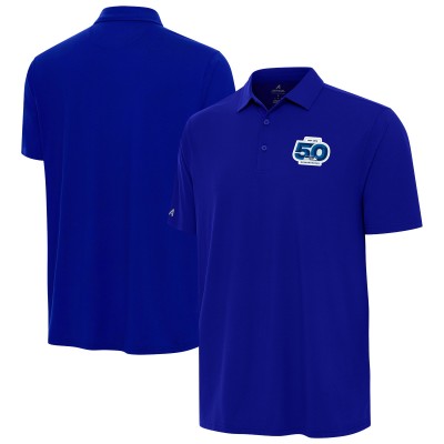 Seattle Seahawks Antigua Royal 50th Season Era Polo
