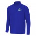 Seattle Seahawks Antigua Royal 50th Season Intent Quarter-Zip Pullover
