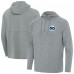 Seattle Seahawks Antigua Heather Gray 50th Season Spikes Raglan Quarter-Zip Hoodie