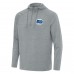 Seattle Seahawks Antigua Heather Gray 50th Season Spikes Raglan Quarter-Zip Hoodie
