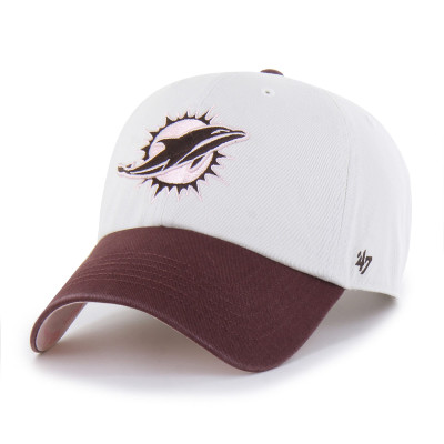 Бейсболка Unisex Miami Dolphins 47 Stone/Burgundy Love Letter Clean Up