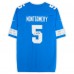Игровая джерси David Montgomery Detroit Lions Autographed Fanatics Authentic Blue Nike Game