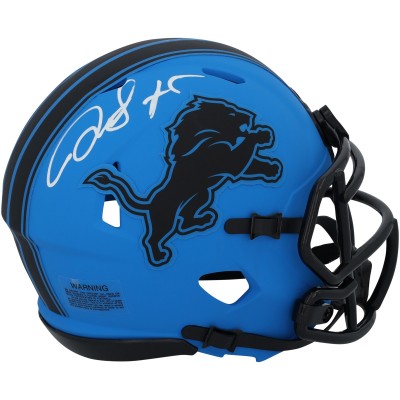 David Montgomery Detroit Lions Autographed Fanatics Authentic Riddell Rave Speed Mini Helmet