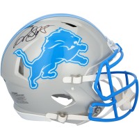 David Montgomery Detroit Lions Autographed Fanatics Authentic Riddell Speed Authentic Helmet