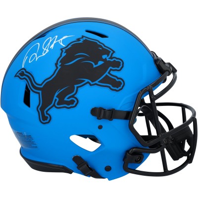 David Montgomery Detroit Lions Autographed Fanatics Authentic Riddell Rave Speed Authentic Helmet