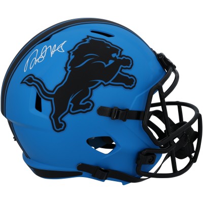 David Montgomery Detroit Lions Autographed Fanatics Authentic Riddell Rave Speed Replica Helmet