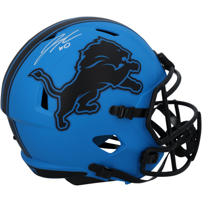 Jahmyr Gibbs Detroit Lions Autographed Fanatics Authentic Riddell Rave Speed Replica Helmet